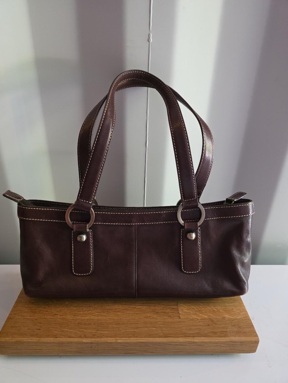 Vintage Nordstrom Leather Handbag Y2K